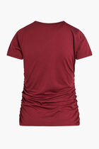 METALLIC KORS RUCHED TEE