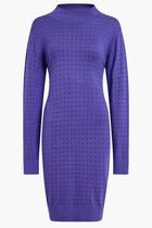 OPEN BACK RHINESTONE KNITDRESS