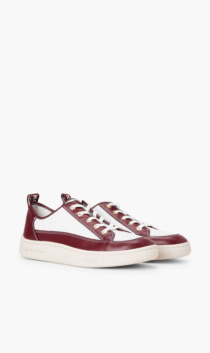Shea Two Tone Faux Leather Sneakers