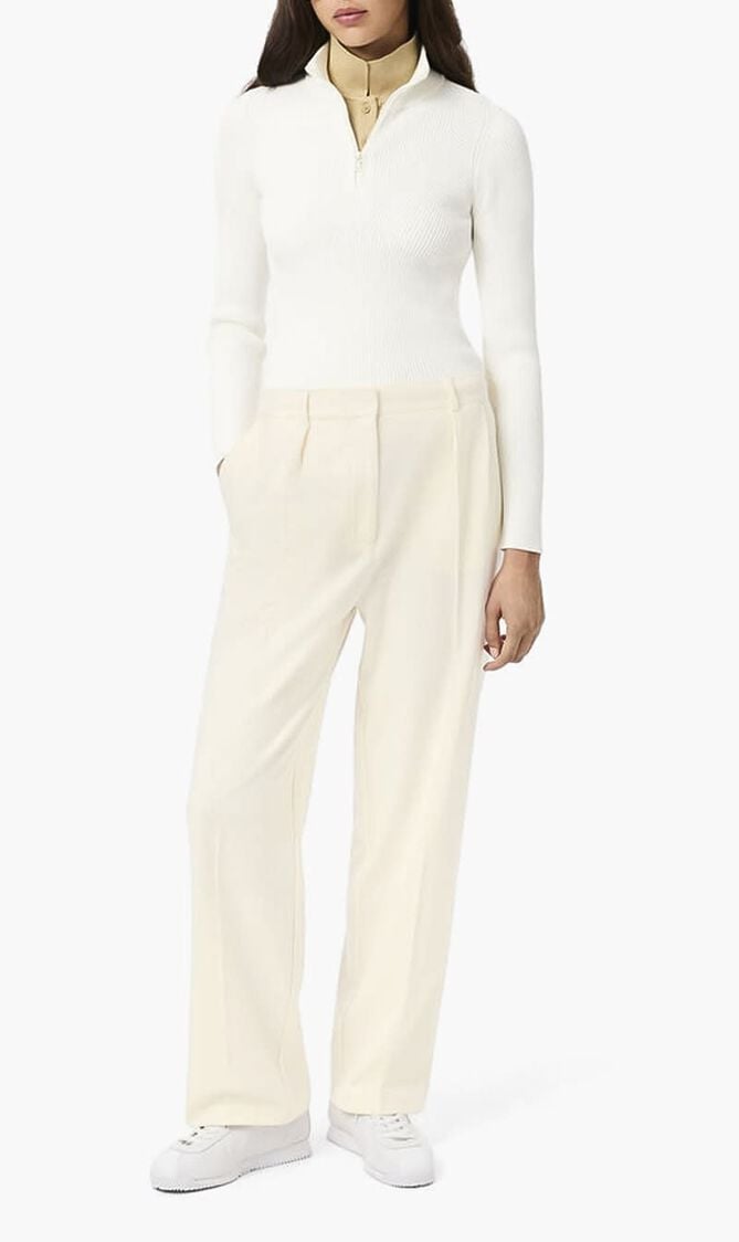 Oversized Pleated Flannel Pants