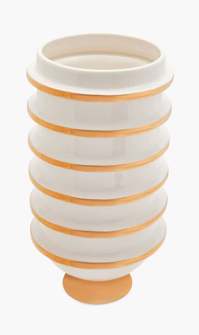 Orbit Urn Vase Medium White