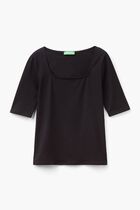 Stretch Cotton Fitted T-shirt
