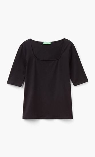Stretch Cotton Fitted T-shirt