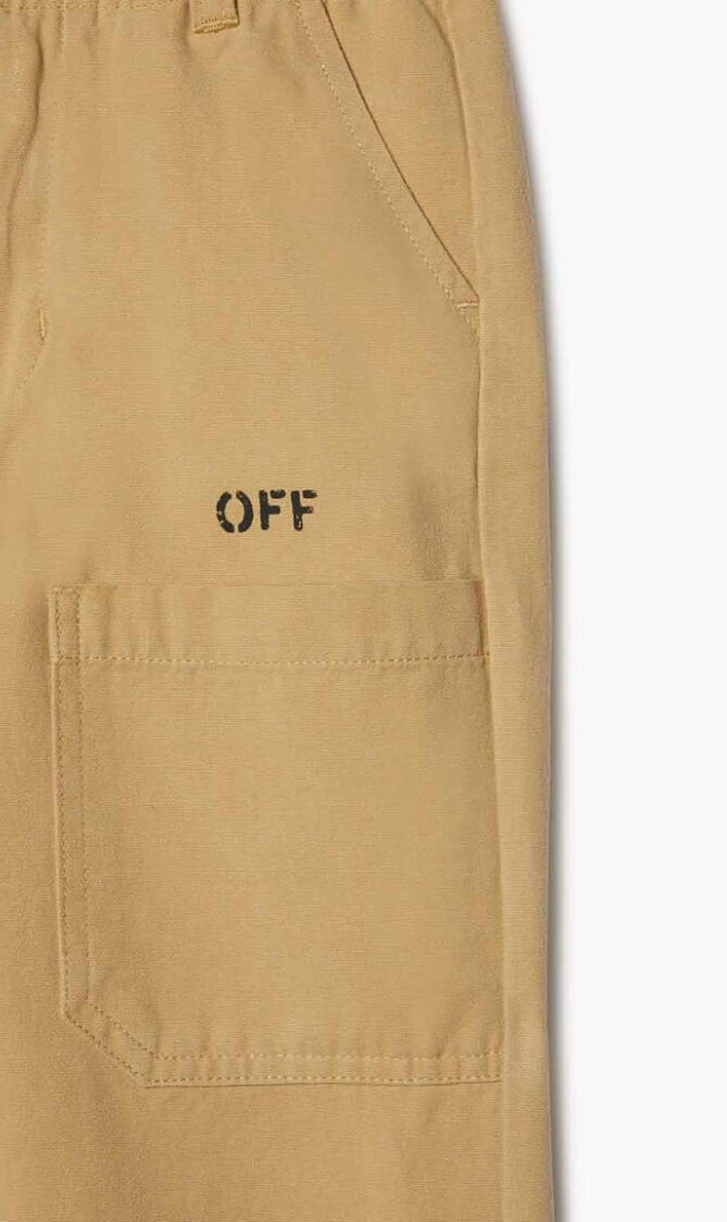 DIAG OUTLINE WORKER PANT BEIGE BLACK