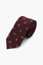 Floral Print Silk Tie