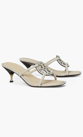 PAVE GEO BOMBE MILLER LOW HEEL SANDAL 55MM