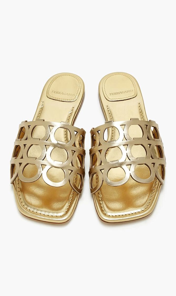 Gancini Slide Sandals