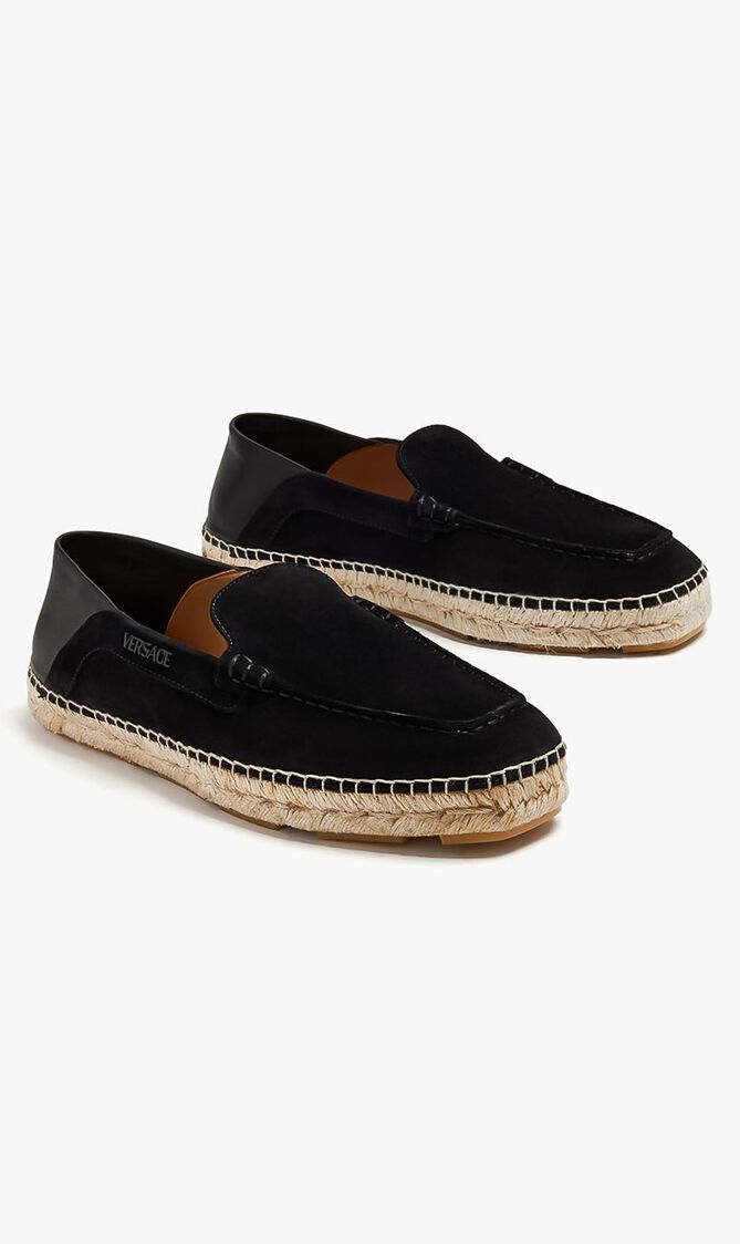 Logo Suede Espadrilles