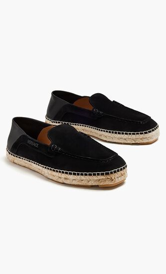 Logo Suede Espadrilles