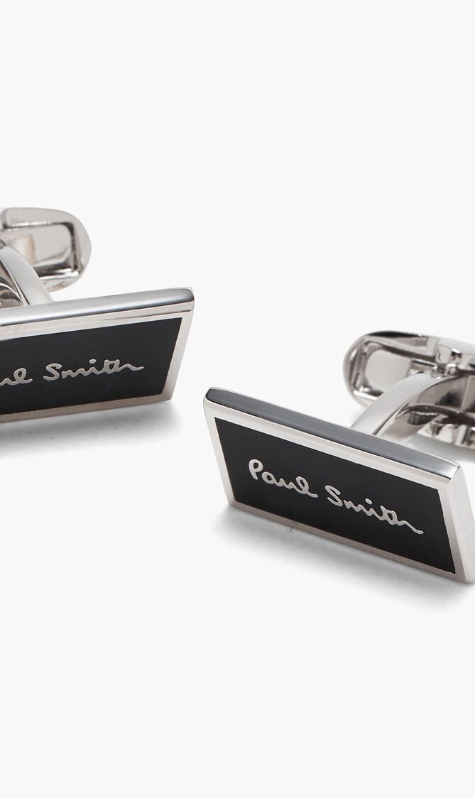 MEN CUFFLINK MATT LOGO