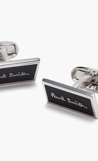 MEN CUFFLINK MATT LOGO