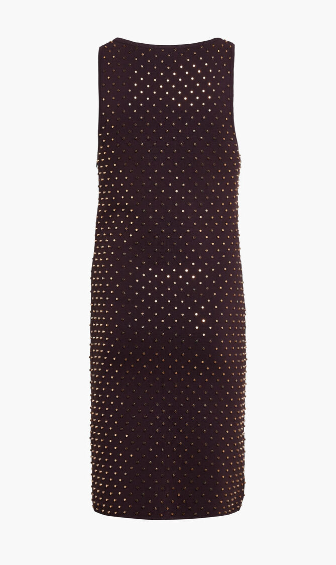 Studded Stretch Knit Tank Dress