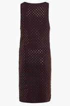 Studded Stretch Knit Tank Dress