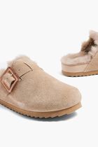 Suede Furry Sabots Suede Furry Sabots