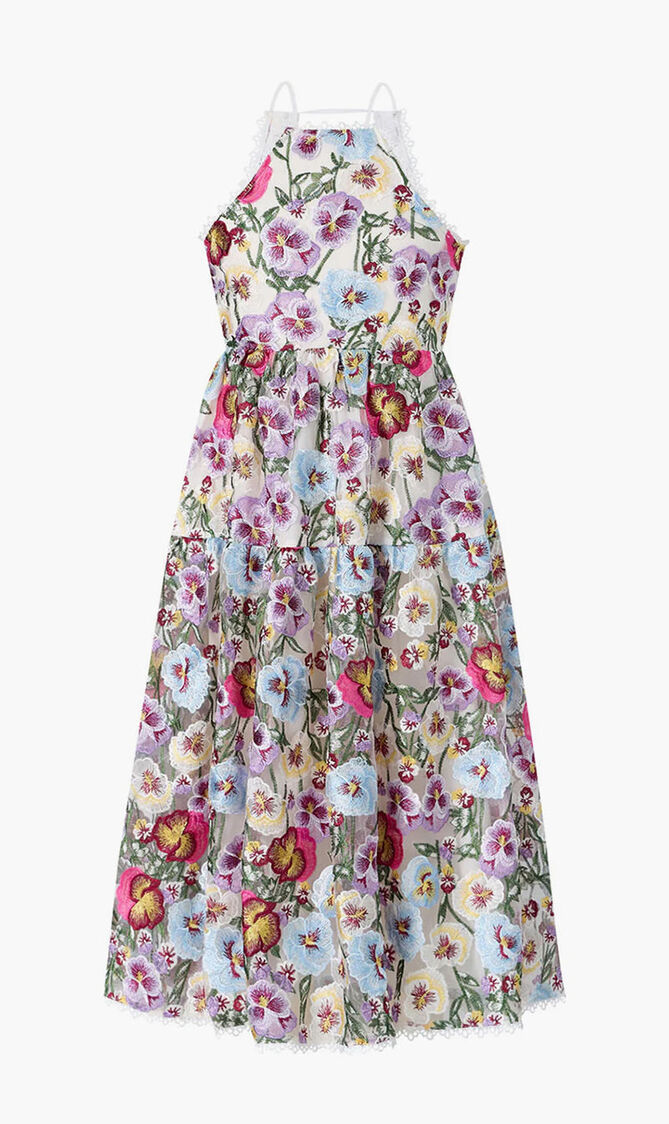 Claudia Embroidered Maxi Dress