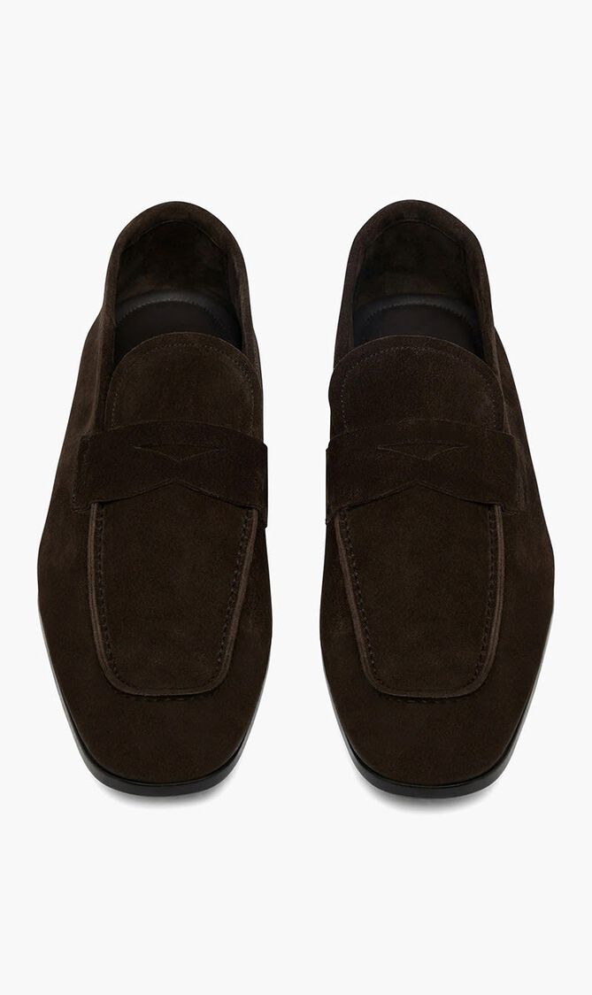 Suede Sean Twisted Band Loafer