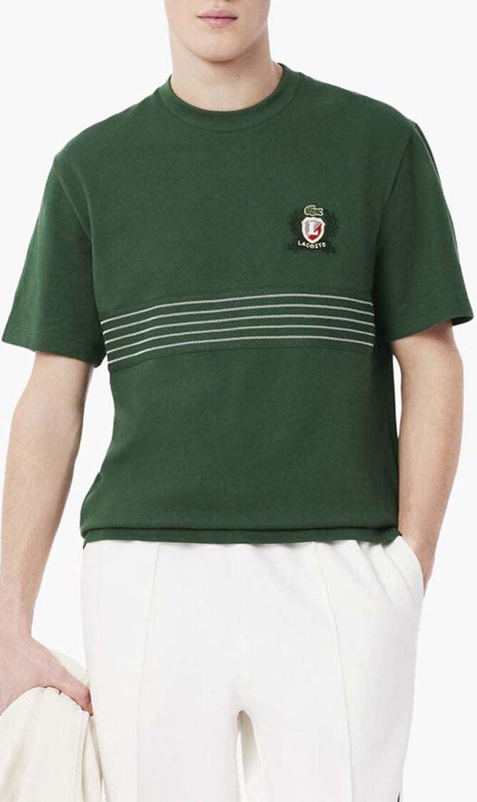 Embroidered Badge Pique T-shirt