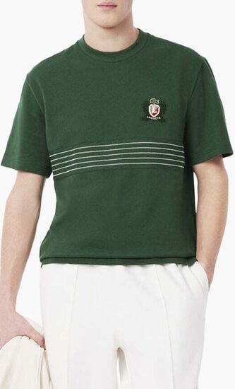 Embroidered Badge Pique T-shirt