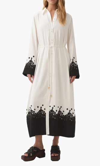Charmer Lace Trim Midi Dress