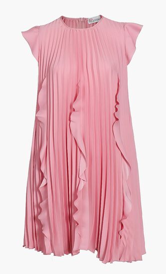 Pleated Mini Dress