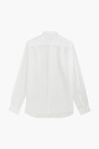 Logo Embroidered Linen Shirt Logo Embroidered Linen Shirt