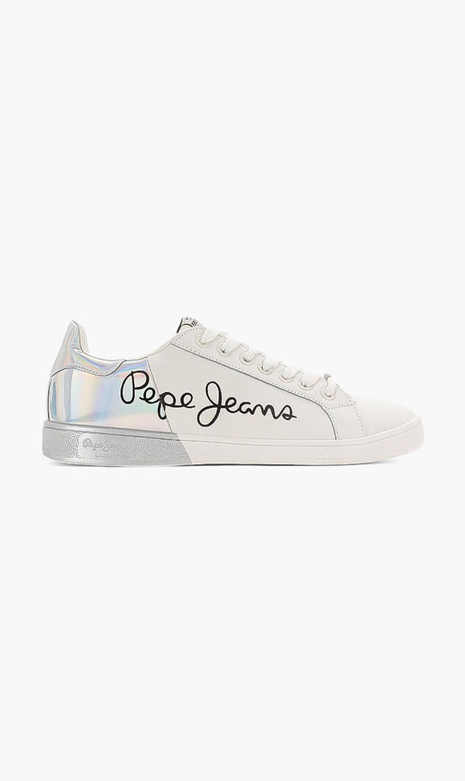 Buy PEPE JEANS Brompton Mania Leather Sneakers for SAR 485.00