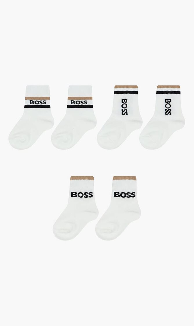 White Logo Socks