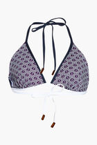 قطعة بيكيني علوية فان بحمالة حول العنق وطبعة مرساة