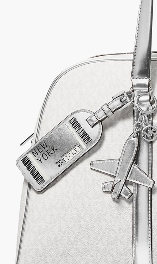 Airplane Metallic Keychain