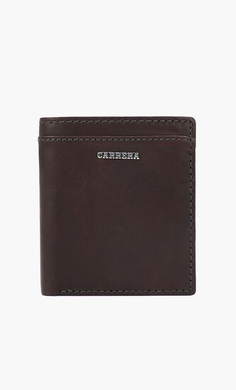 Metal Logo Bi-Fold Wallet