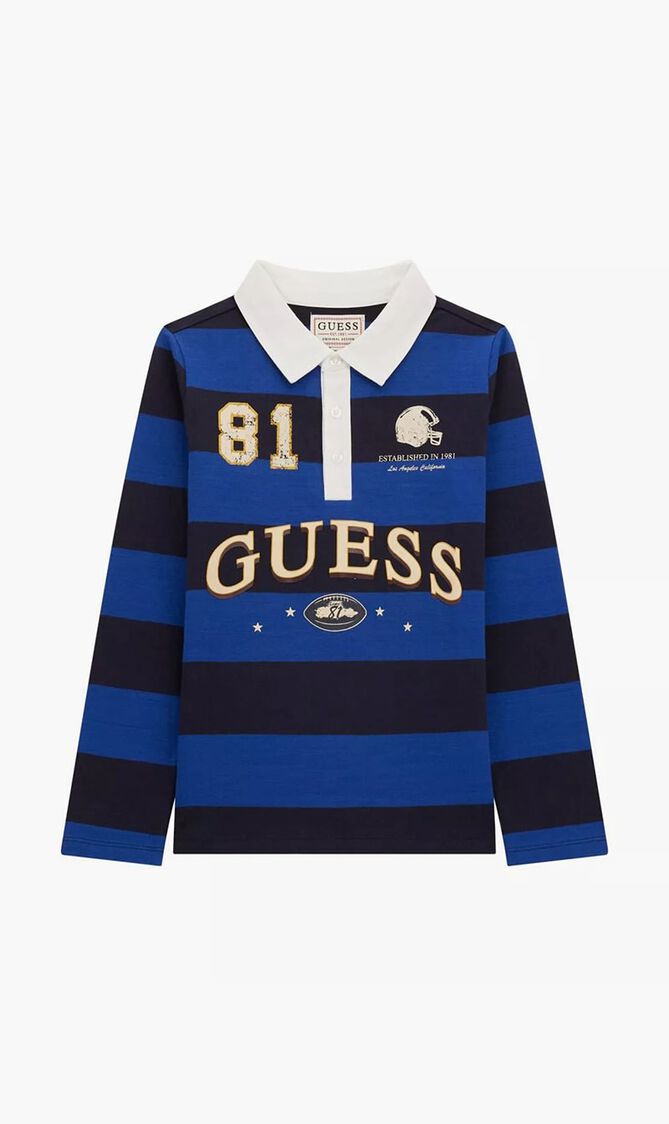 Stripe Rugby Polo Shirt