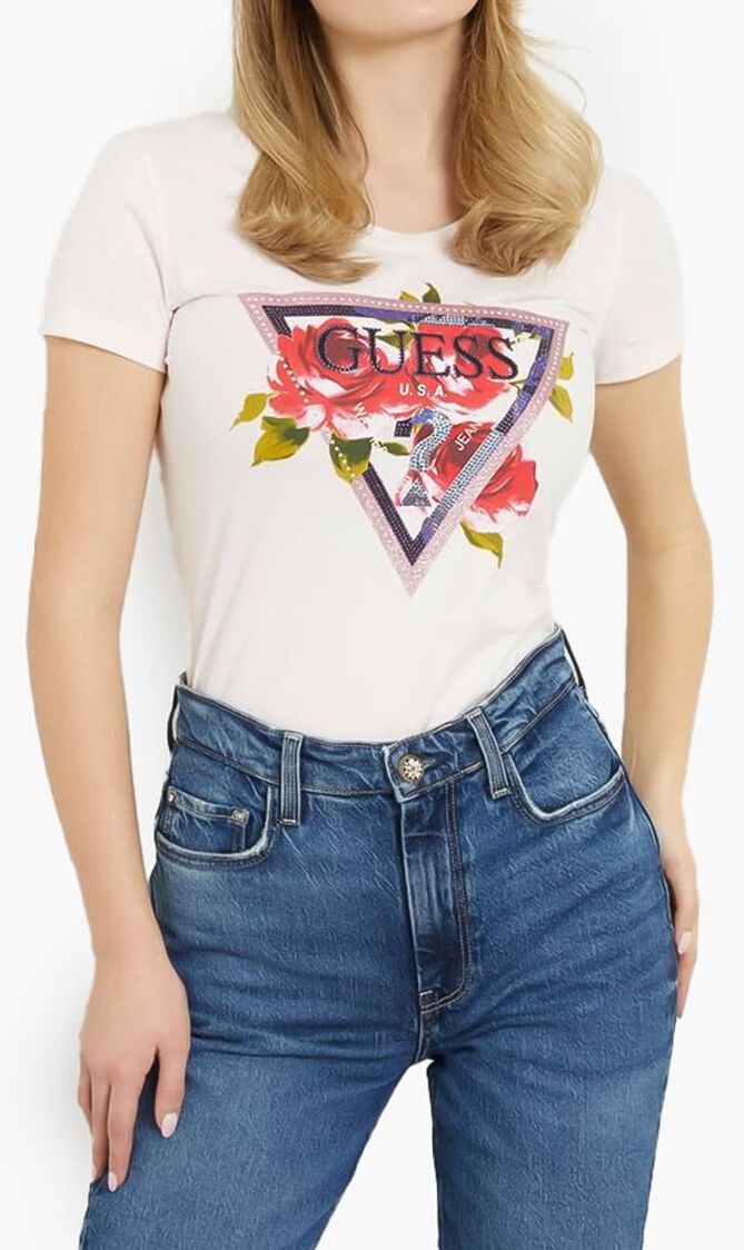 Ss Cn Roses Triangle Tee