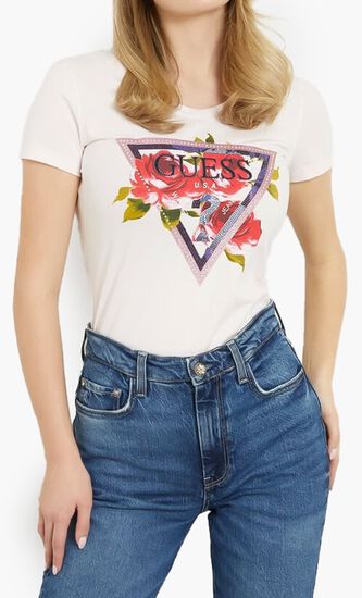 Ss Cn Roses Triangle Tee