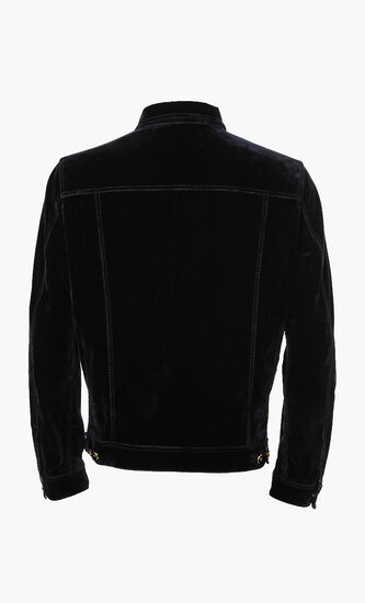Velvet Jacket with Logo