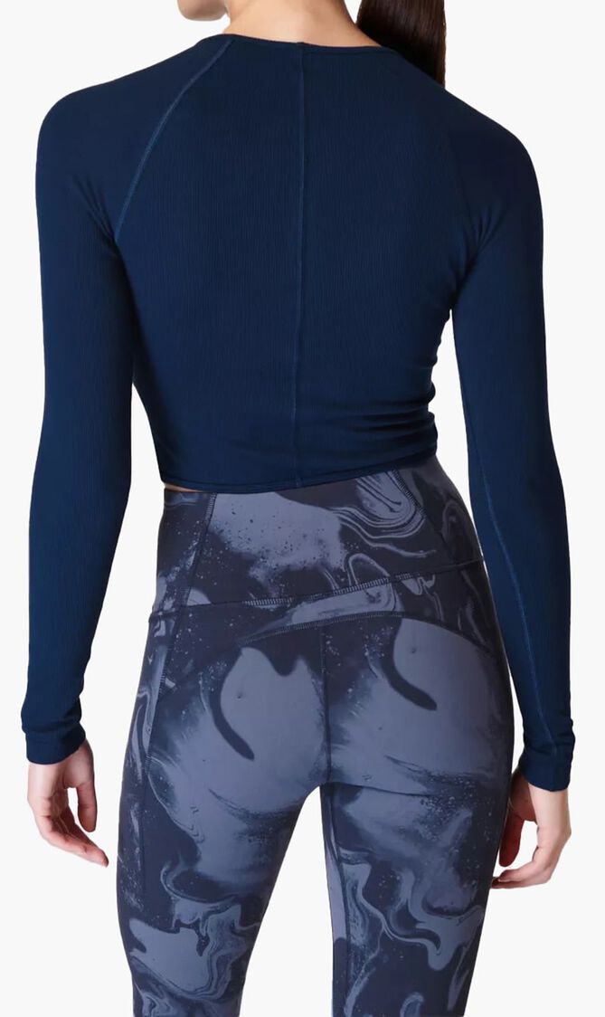 Mindful Seamless Wrap Long Sleeve Top