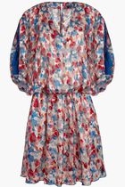 Flowers in the Sky Viscose Fluid Cover-up