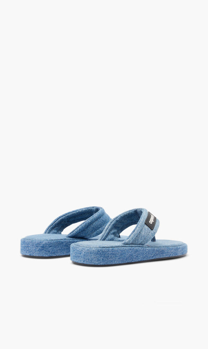 DENIM BRANDED FLIP FLOP