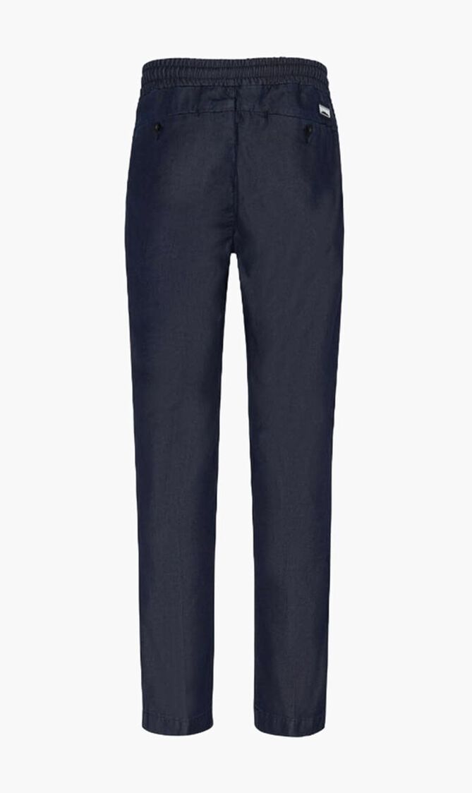 Cotton Silk Elastic Waist Pants