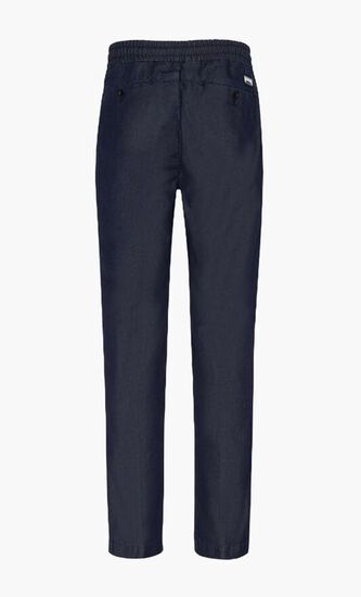 Cotton Silk Elastic Waist Pants