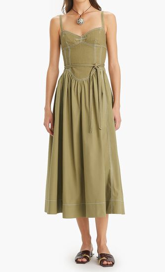 COTTON TWILL DRESS
