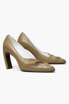 SCULPTED PEEP TOE PUMP 90MM