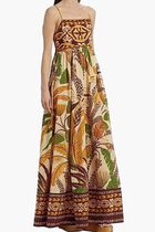 Foliage Sketch Sand Maxi Dress
