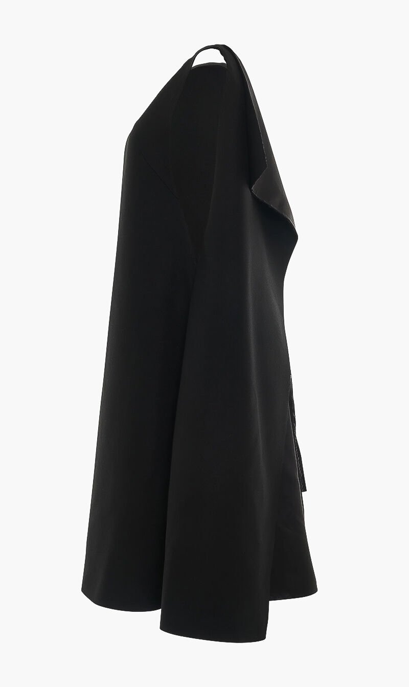Sleeveless cape dress sale