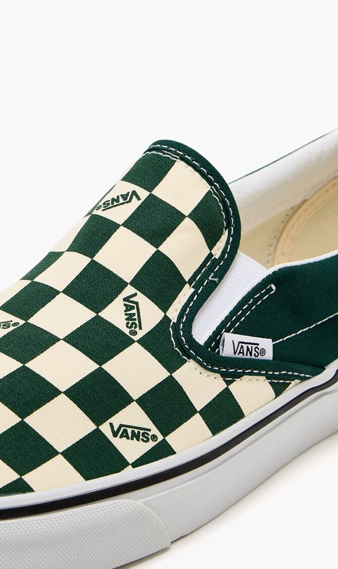 Classic Checkerboard Slip On Sneakers
