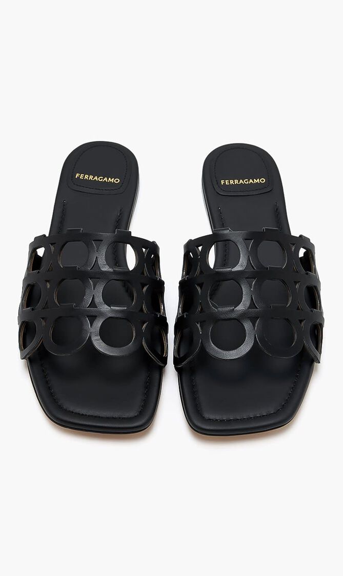 Gancini Slide Sandals