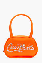 SUPERAMINI BELLA SATIN ORANGE & WHITE CRYSTALS
