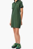Slim Fit Monogram Jacquard Polo Dress
