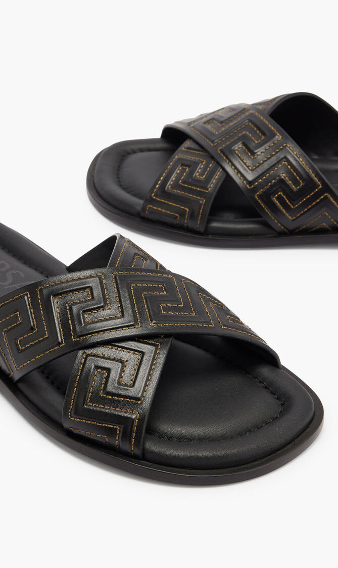 SANDALS XOVER GRECA STRAP LTHR