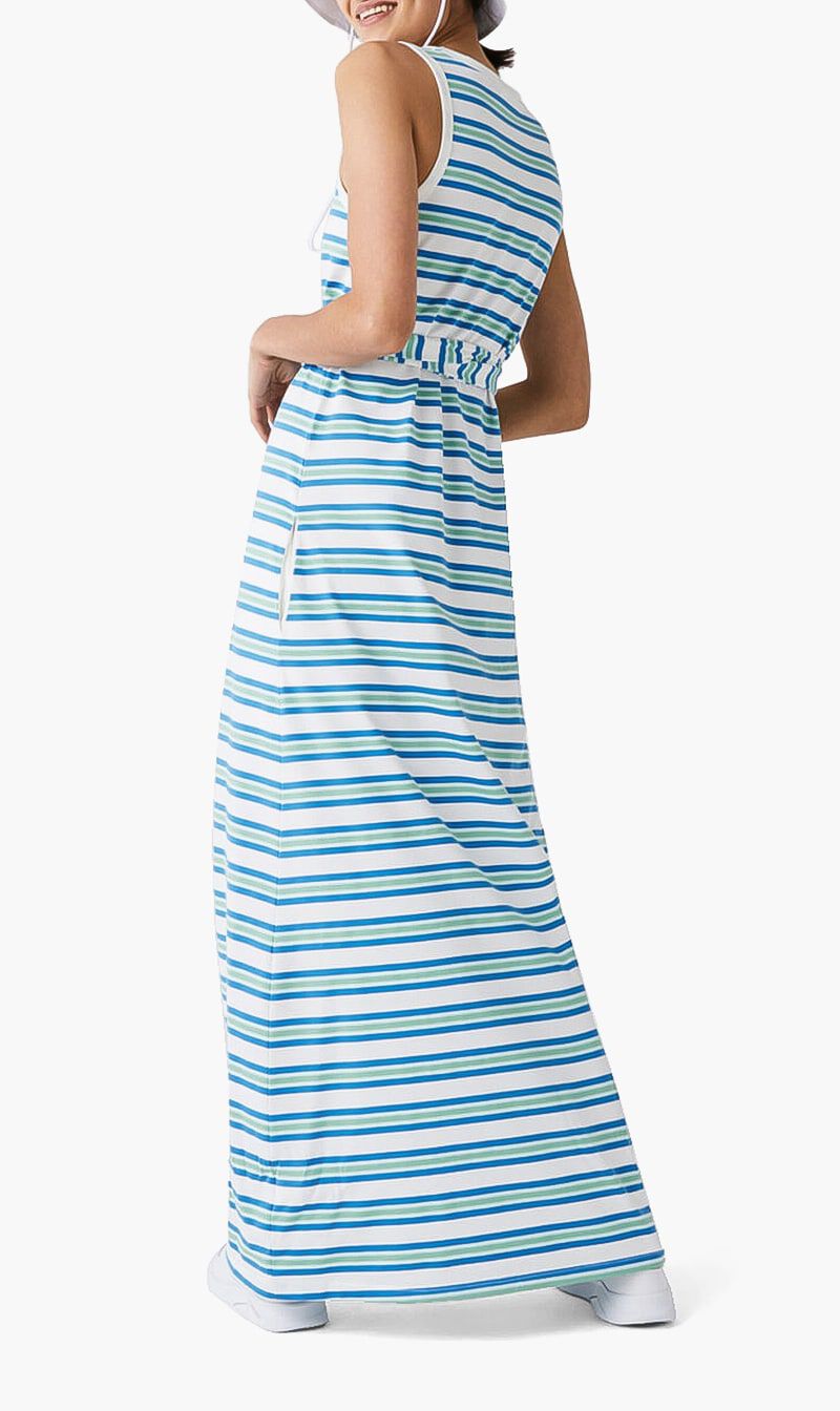 Buy LACOSTE Striped Cotton Tank Top Dress for SAR 273.00 The Deal Outlet
