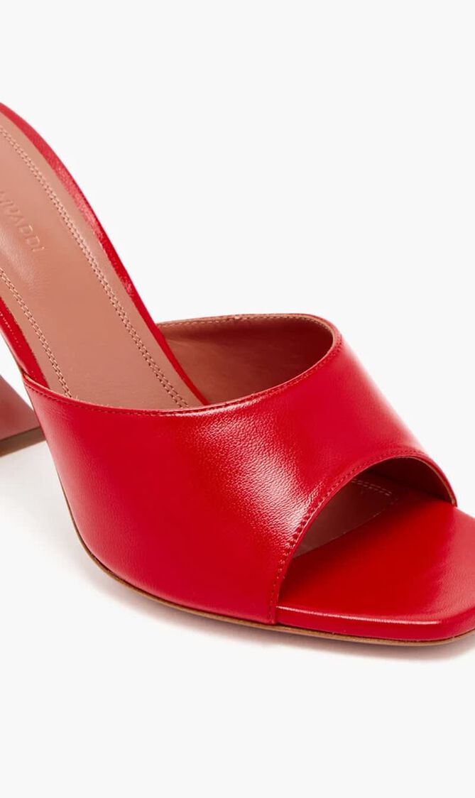 LUPITA SLIPPER OSTRICH SUNSHINE 95 MM CL HEEL